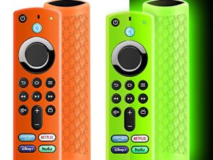 (2 Pack) ONEBOM Firtv Remote Cover for 3rd Gen 2021 Glow in The Dark