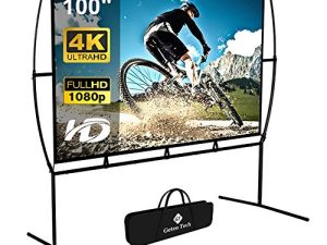 Projector Screen with Stand Foldable Portable Movie Screen 100 Inch(16:9)