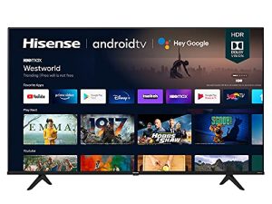 Hisense 50A6G 50-Inch 4K Ultra HD Android Smart TV with Alexa Compatibility (2021 Model)