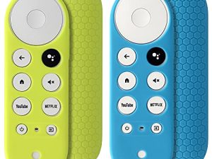 2pcs Remote Sleeve Compatible for Chromecast with Google TV Voice Remote