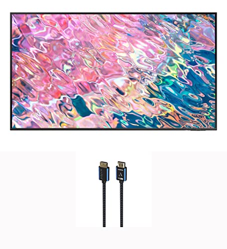 SAMSUNG QN43Q60BAFXZA 43" QLED Quantum HDR 4K Smart TV with an Austere 5S-4KHD2-2-5M V-Series 2.5m Premium 4K HDR HDMI Braided Cable (2022) SAMSUNG QN43Q60BAFXZA 43" QLED Quantum HDR 4K Smart TV with an Austere 5S-4KHD2-2-5M V-Series 2.5m Premium 4K HDR HDMI Braided Cable (2022)
