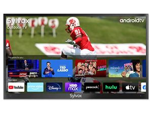 SYLVOX 43'' Outdoor Smart TV Android TV 4K UHD High Bright HDR TV Waterproof Built-in Chromecast