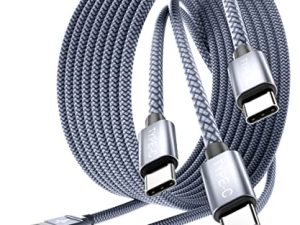 USB Type C Charger Cable 3-Pack 1.5/3.3/6.6FT