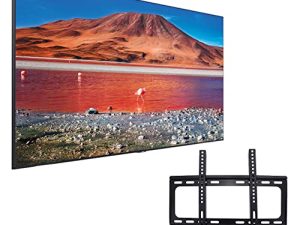 Samsung 55-Inch Class 4K 2160p Smart LED TV HDR Crystal Display Auto Game Mode Compatible with Alexa & Google Assistant + Free Wall Mount (No Stands) UN55TU7000B (Renewed)