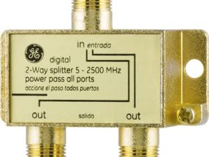 GE Digital 2-Way Coaxial Cable Splitter