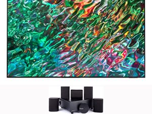 SAMSUNG QN43QN90BAFXZA 43" QLED Quantum Matrix Neo 4K Smart TV with a Platin MILAN-5-1-SOUNDSEND 5.1 Immersive Cinema-Style Sound System (2022)