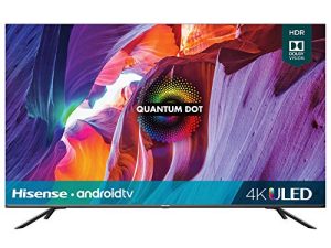 Hisense 50-Inch Class H8 Quantum Series Android 4K ULED Smart TV with Voice Remote (50H8G