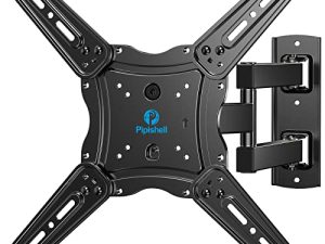Pipishell Full Motion TV Wall Mount for 26-60 inch Flat or Curved TVs up to 88 lbs