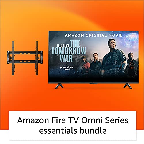 Amazon Fire TV 55" Omni Series 4K UHD smart TV bundle with Universal Tilting Wall Mount and Red Remote Cover Amazon Fire TV 55" Omni Series 4K UHD smart TV bundle with Universal Tilting Wall Mount and Red Remote Cover
