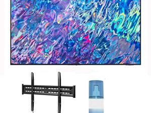 SAMSUNG QN65QN85BAFXZA 65" 4K Neo QLED UHD Smart TV in Titan Black with a Walts FIXED-MOUNT-43-90 TV Mount for 43-90 Inch Compatible TVs and Walts HDTV Screen Cleaner Kit (2022)